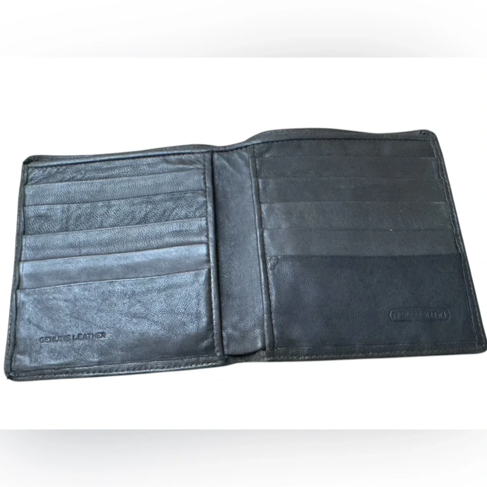 Vintage Neil Martin Gray Soft Leather Bifold Men’s Wallet Korea RARE